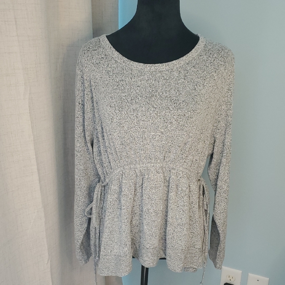 Caslon Top Rayon Cinched Waist S